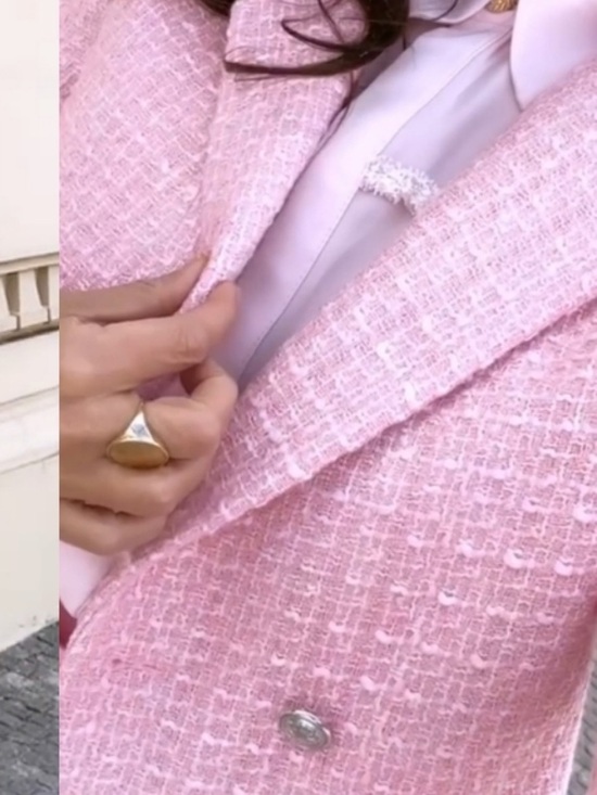 Zara Jackets & Blazers - Zara Pink Tweed Blazer